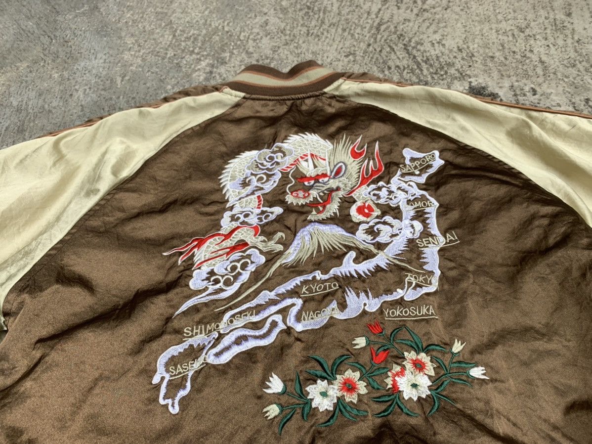Japanese Brand × Vintage sukajan tag by shoot one art map japanese dragon Size US L / EU 52-54 / 3 - 4 Thumbnail