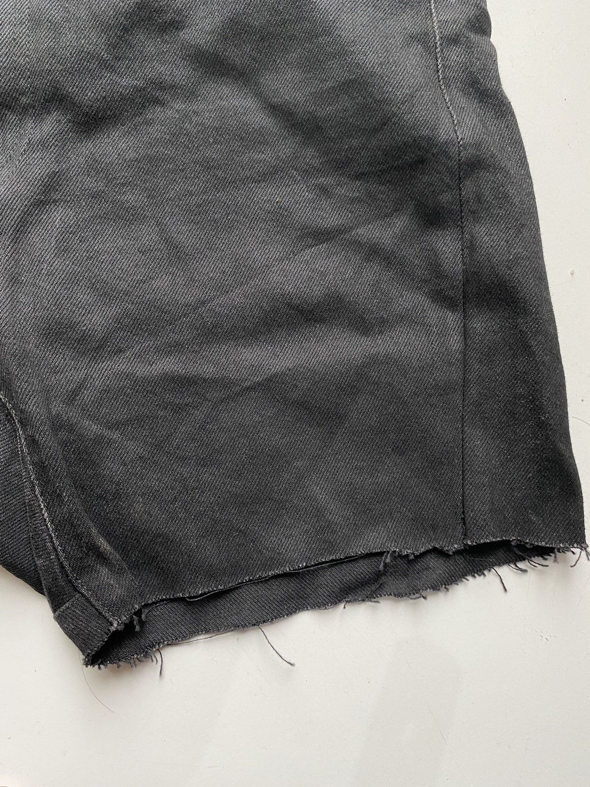 2000s Lad Musician waxed cropped denim pants Denim