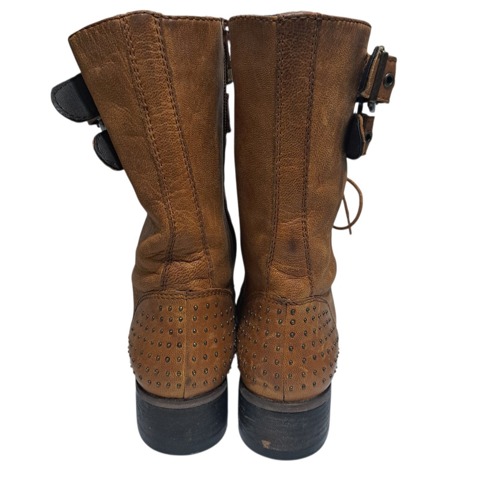 Steve Madden Steve Madden Lace Up Retro Buckle Military Combat Mid Calf B Size US 9 / IT 39 - 13 Thumbnail