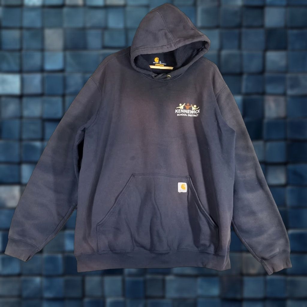Carhartt Carhartt Hoodie Mens XL Kennewick Washington Blue Workwear Sweater Size US XL / EU 56 / 4 - 1 Thumbnail
