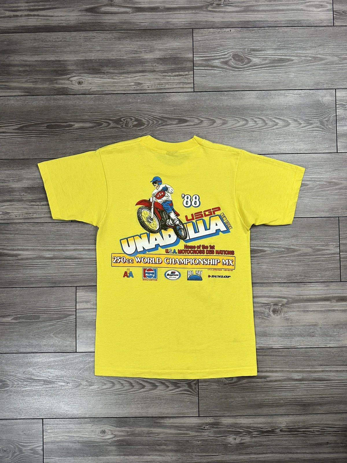 Vintage Vintage 80’s Unadilla Motocross Racing T Shirt Size US M / EU 48-50 / 2 - 2 Thumbnail