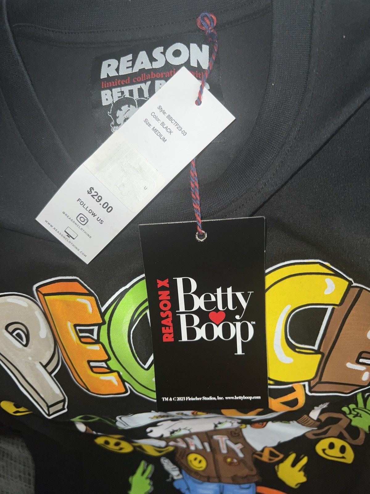 Reason Reason X Betty Boop Limited Edition Peace Unity Tee Size US M / EU 48-50 / 2 - 7 Thumbnail