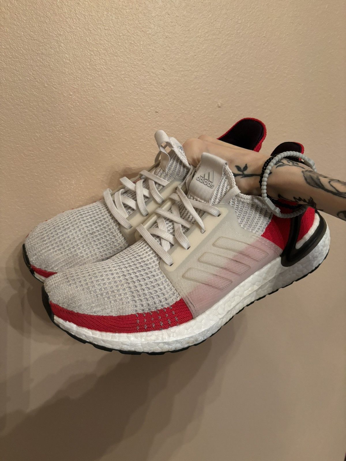 Adidas × Vintage UltraBoost 19 ‘White Scarlet’ Size US 8 / EU 41 - 6 Thumbnail