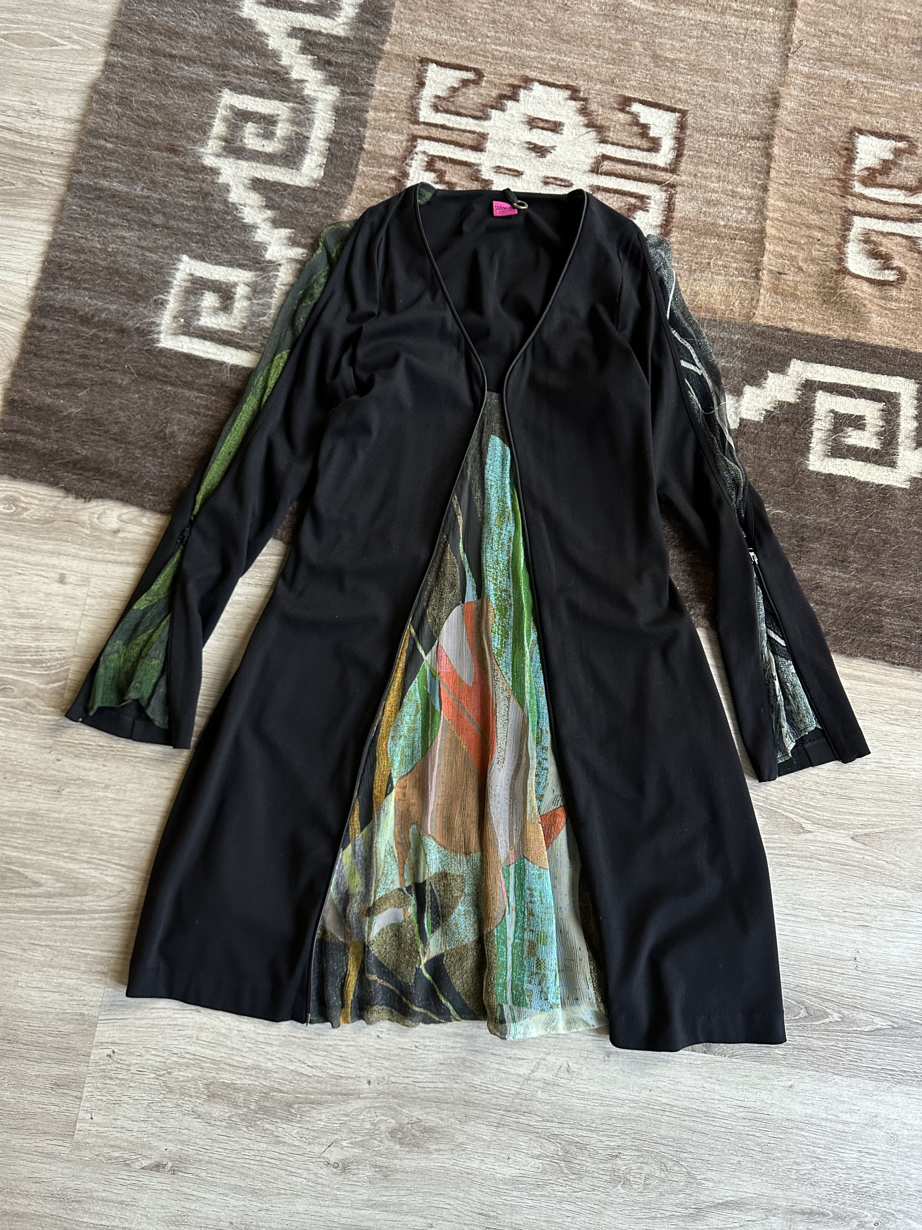 Vintage Save The Queen y2k Zipper Viscose Silk Dress 7897AC Size S / US 4 / IT 40 - 1 Thumbnail