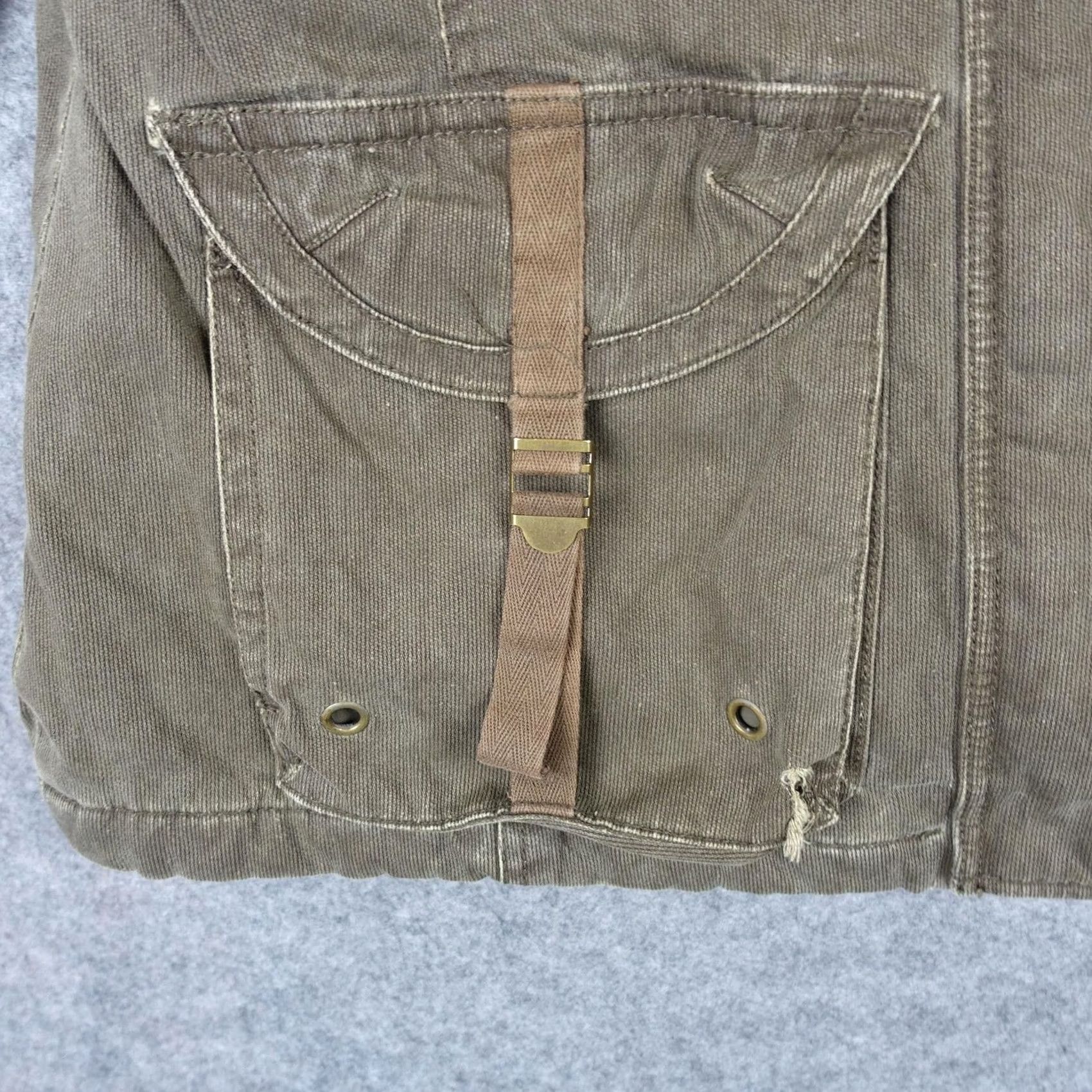 Buffalo David Bitton Buffalo David Bitton Jacket Womens XL Brown Corduroy Military Studded Pockets Size XL / US 12-14 / IT 48-50 - 6 Thumbnail