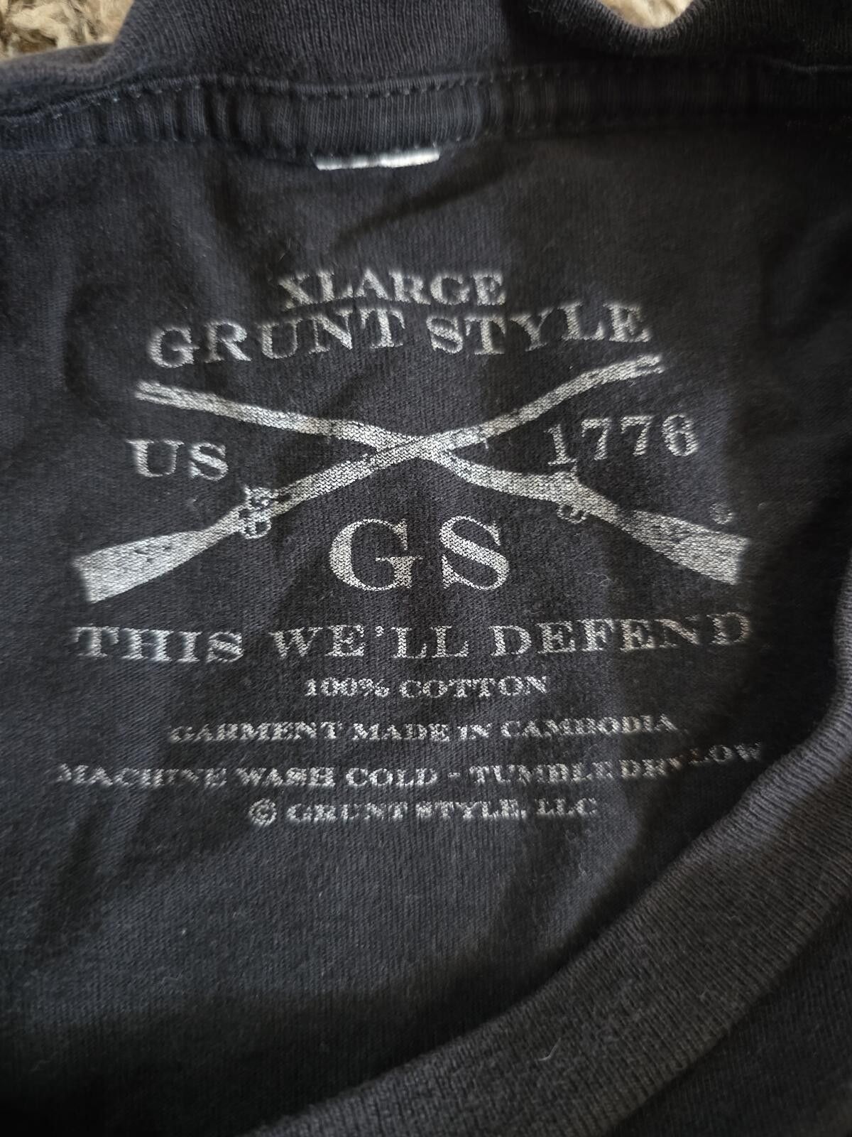 Grunt Style Grunt Style US 1776 GS This We'll Defend Black T-Shirt XL Size US XL / EU 56 / 4 - 3 Thumbnail