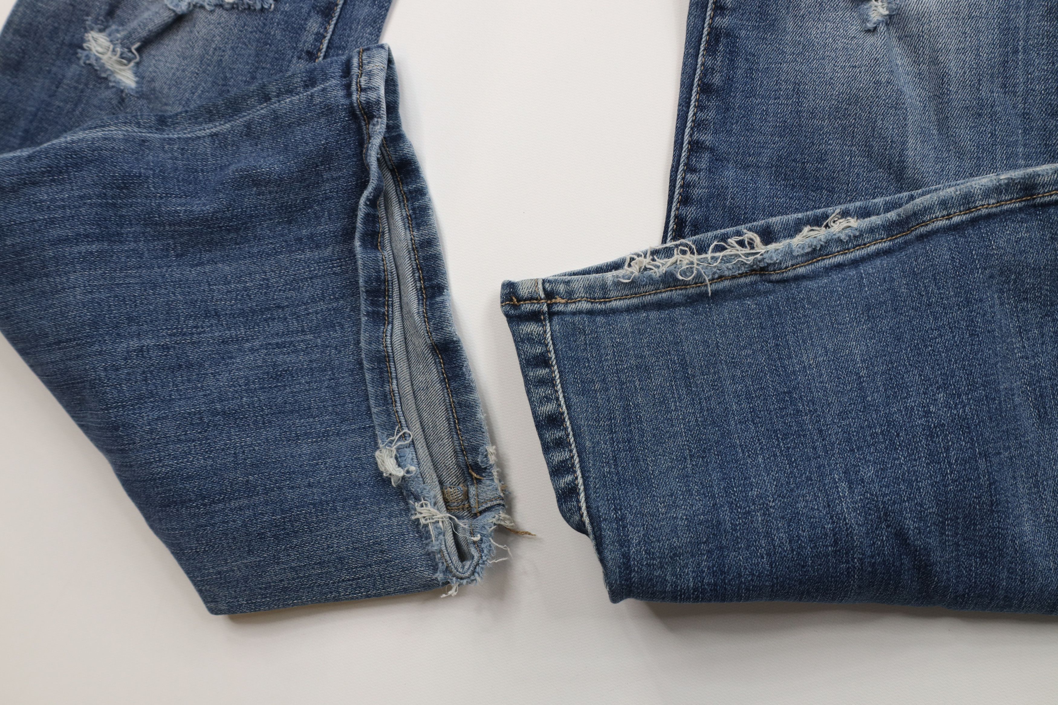 Vintage Vintage Y2K Buckle Black Fit Flared Wide Leg Jeans AS IS Size 26" / US 2 / IT 38 - 5 Thumbnail