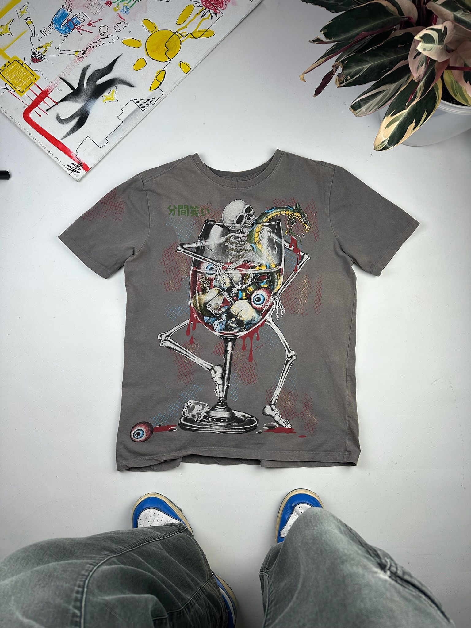 Ed Hardy Minute Mirth Tee Jesse Pinkman style tshirt acid skull drugs Size US M / EU 48-50 / 2 - 1 Thumbnail