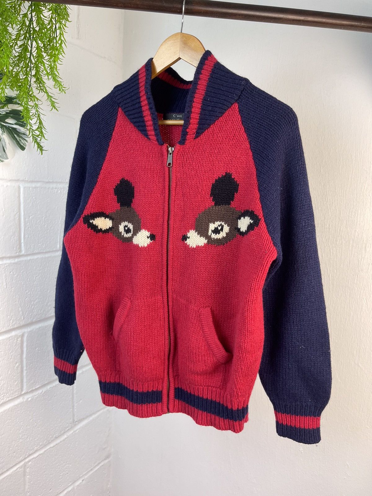 Japanese Brand Japanese brand Bambi Wool Zipper Knit a7 Size US M / EU 48-50 / 2 - 4 Thumbnail