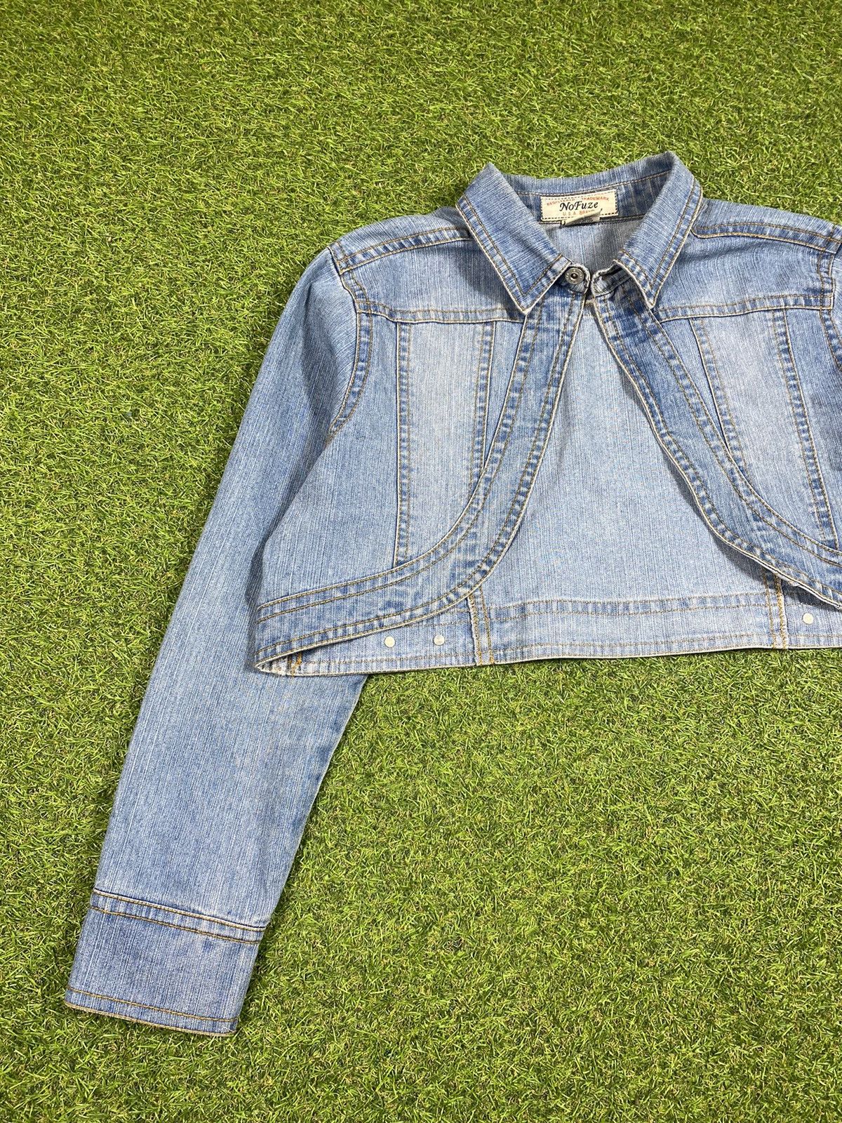 Japanese Brand Vintage 90s Jeans jacket streetwear style japanese Size XL / US 12-14 / IT 48-50 - 2 Thumbnail