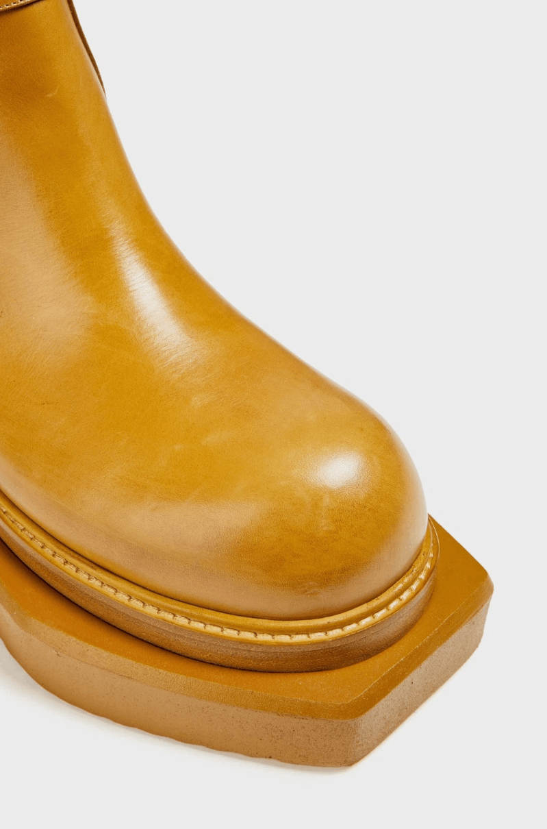 RICK OWENS Leather Fogpocket Cyclops Boots