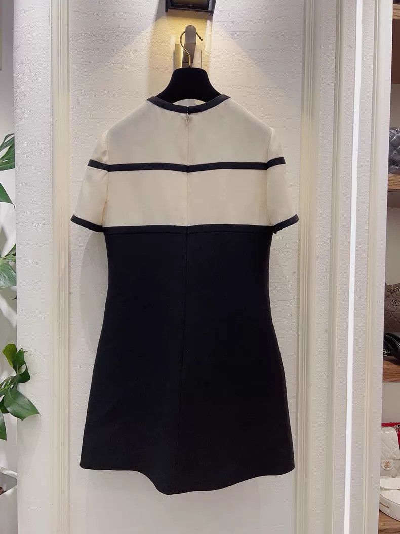 Valentino Valentino Black and white color-blocked bow dress Size S / US 4 / IT 40 - 5 Thumbnail