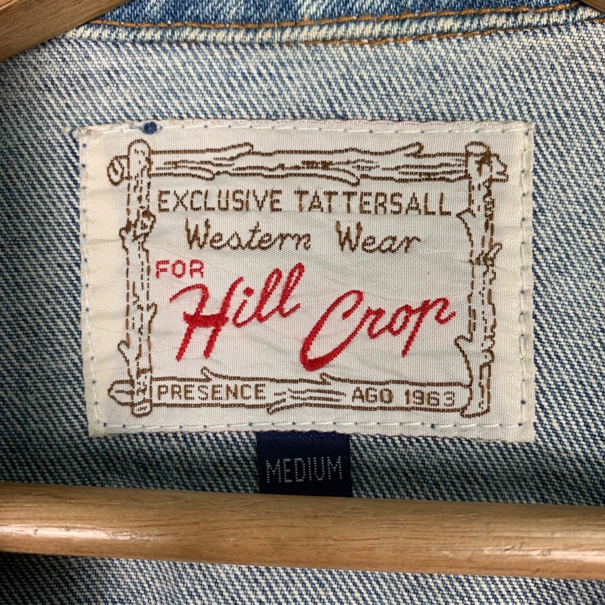 Japanese Brand HILL CROP Western Wear Denim Jacket #0859-C38 Size US M / EU 48-50 / 2 - 16 Thumbnail