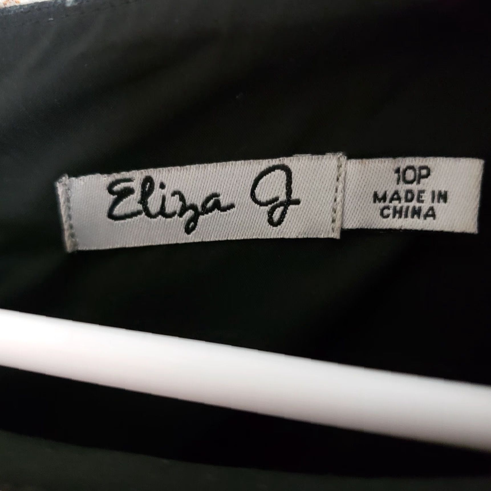 Vintage Eliza J Womens Dress 10P Gray Pink Striped Half Sleeves Exposed Zipper Shirt Dress Womens 10P Size L / US 10 / IT 46 - 6 Thumbnail