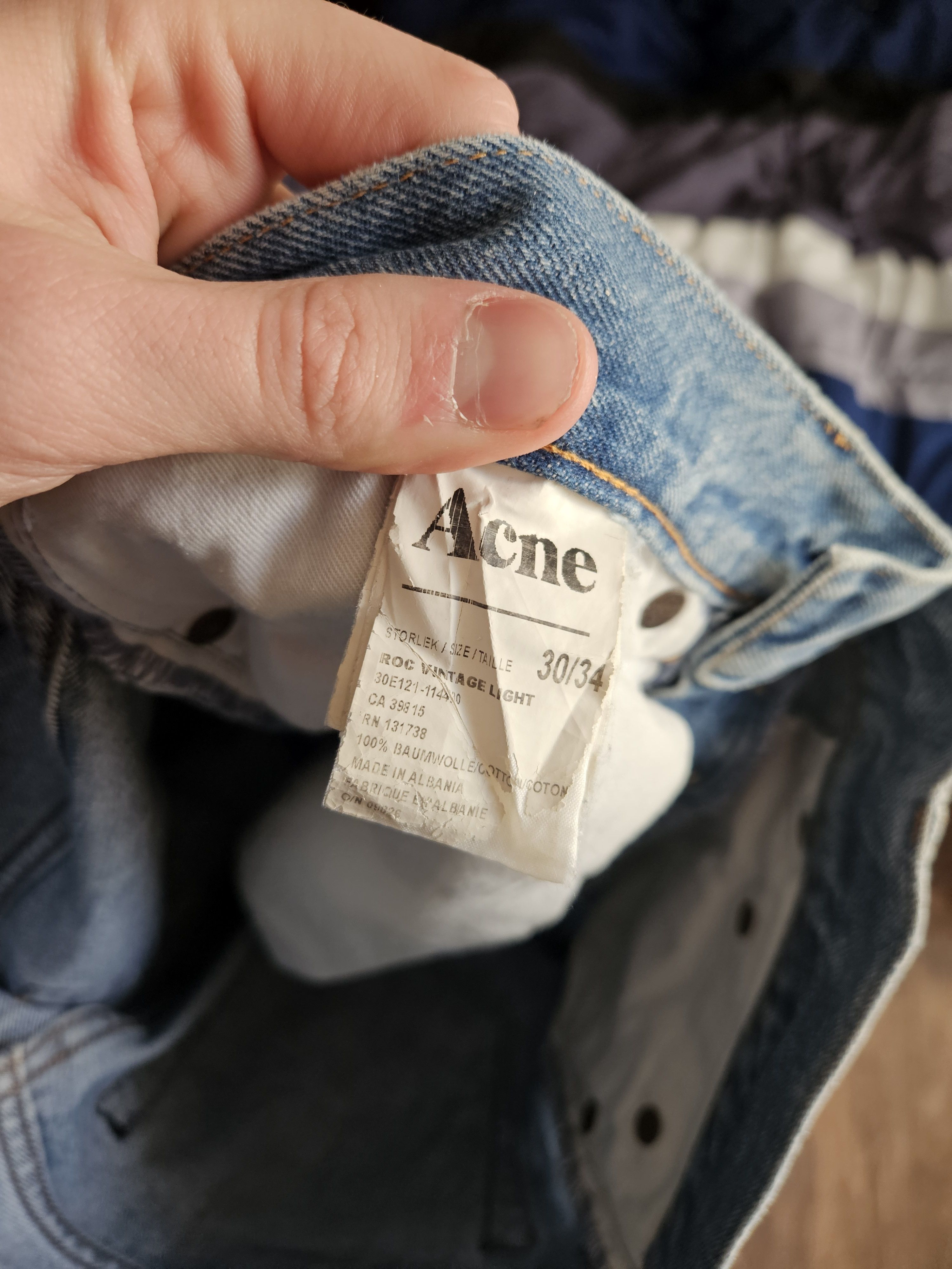 Acne Studios Roc Light Wash Black Patch Blue Denim Jeans Size US 30 / EU 46 - 6 Thumbnail