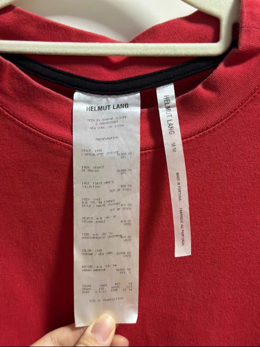 Helmut Lang Shayne Oliver SS18 slogan T-shirt Size US M / EU 48-50 / 2 - 3 Thumbnail