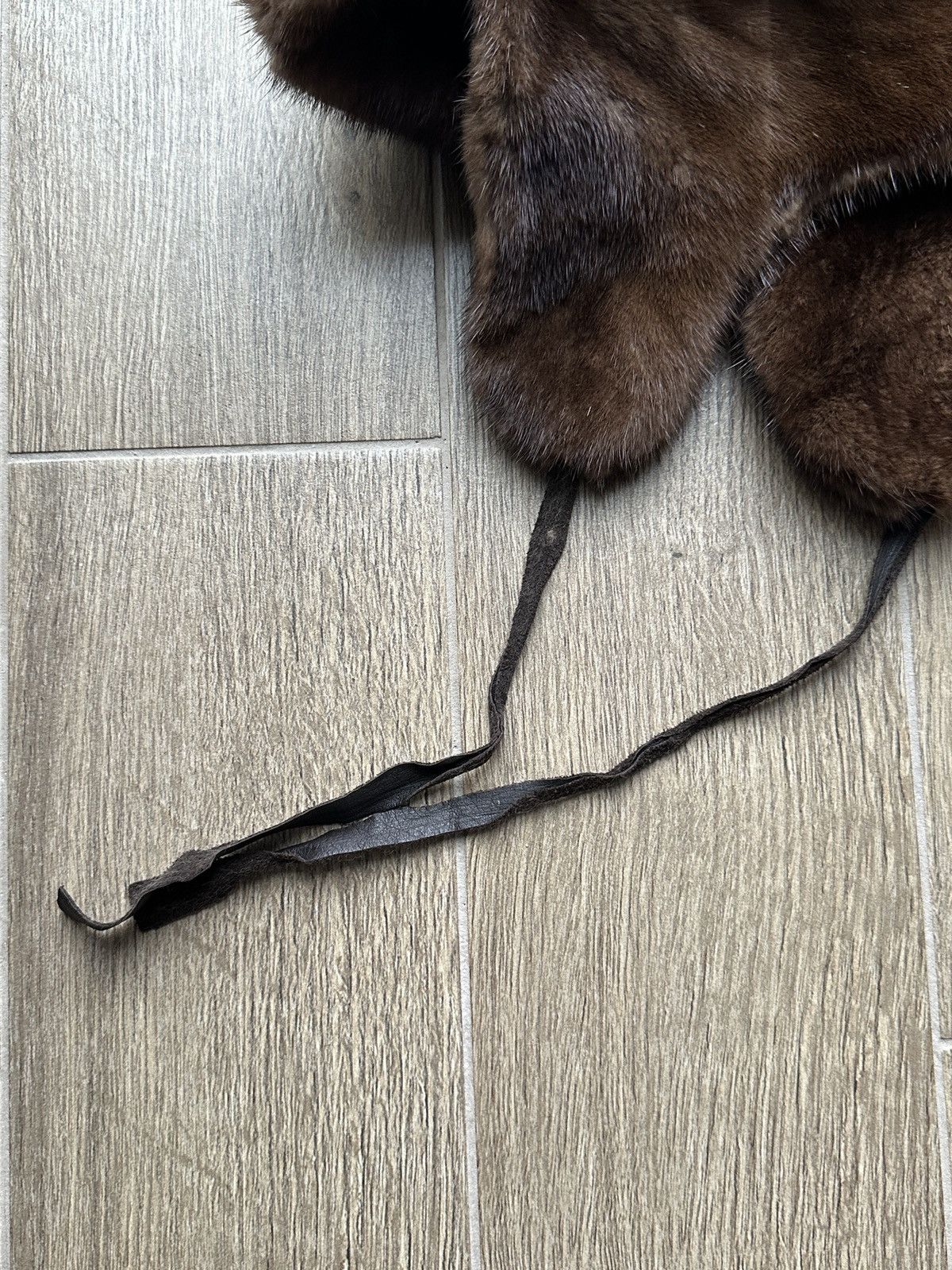 Vintage Real Mink Fur Genuine Trapper Hat Vintage Slavic Ushanka Size ONE SIZE - 6 Thumbnail