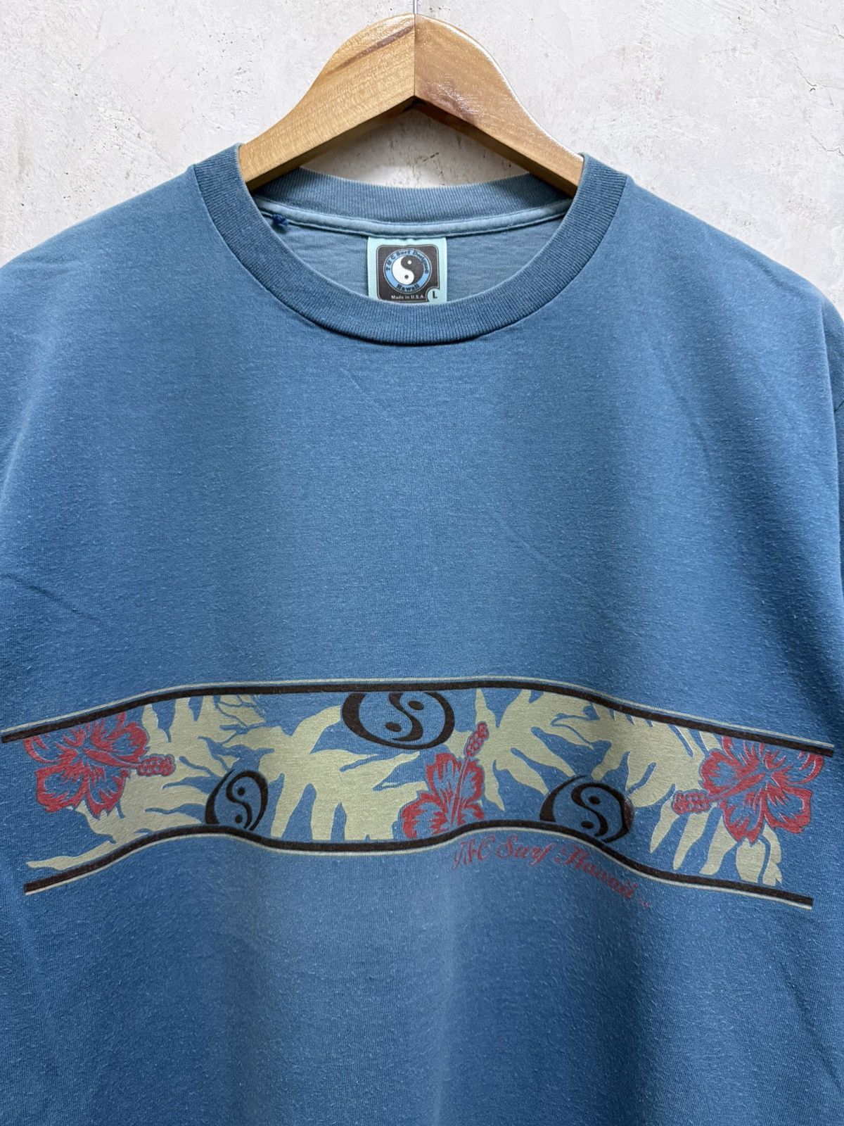 Billabong Vintage 90s T&C Surf Hawaiian Faded Tshirt Size US L / EU 52-54 / 3 - 2 Thumbnail