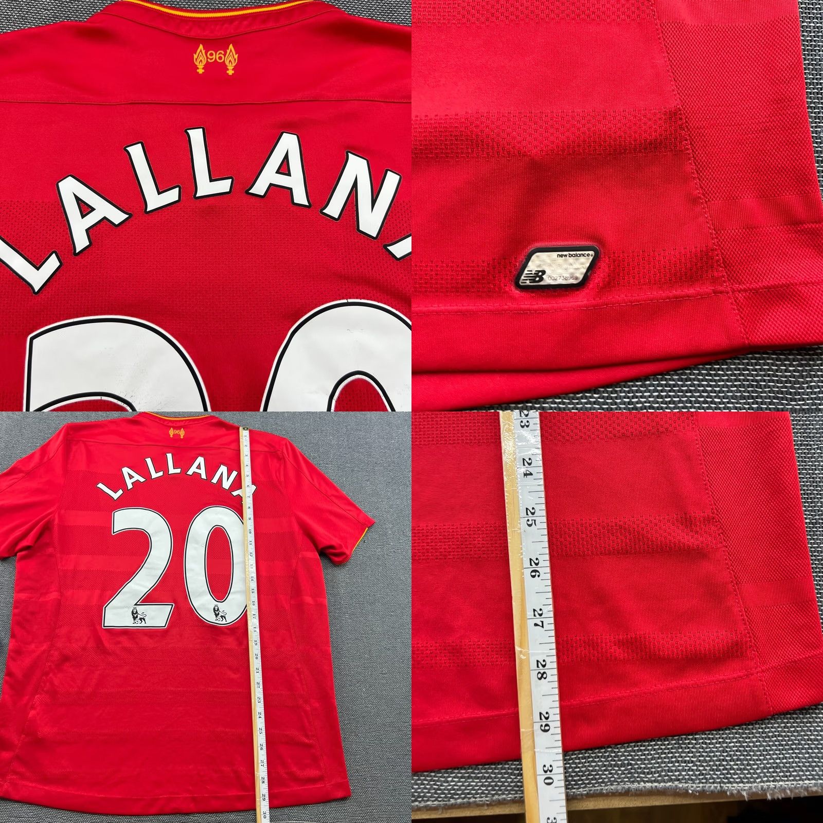 New Balance New Balance Liverpool 2016 2017 Home Lallana Men XL Football Jersey Shirt Short Sleeve Red Size US XL / EU 56 / 4 - 10 Thumbnail