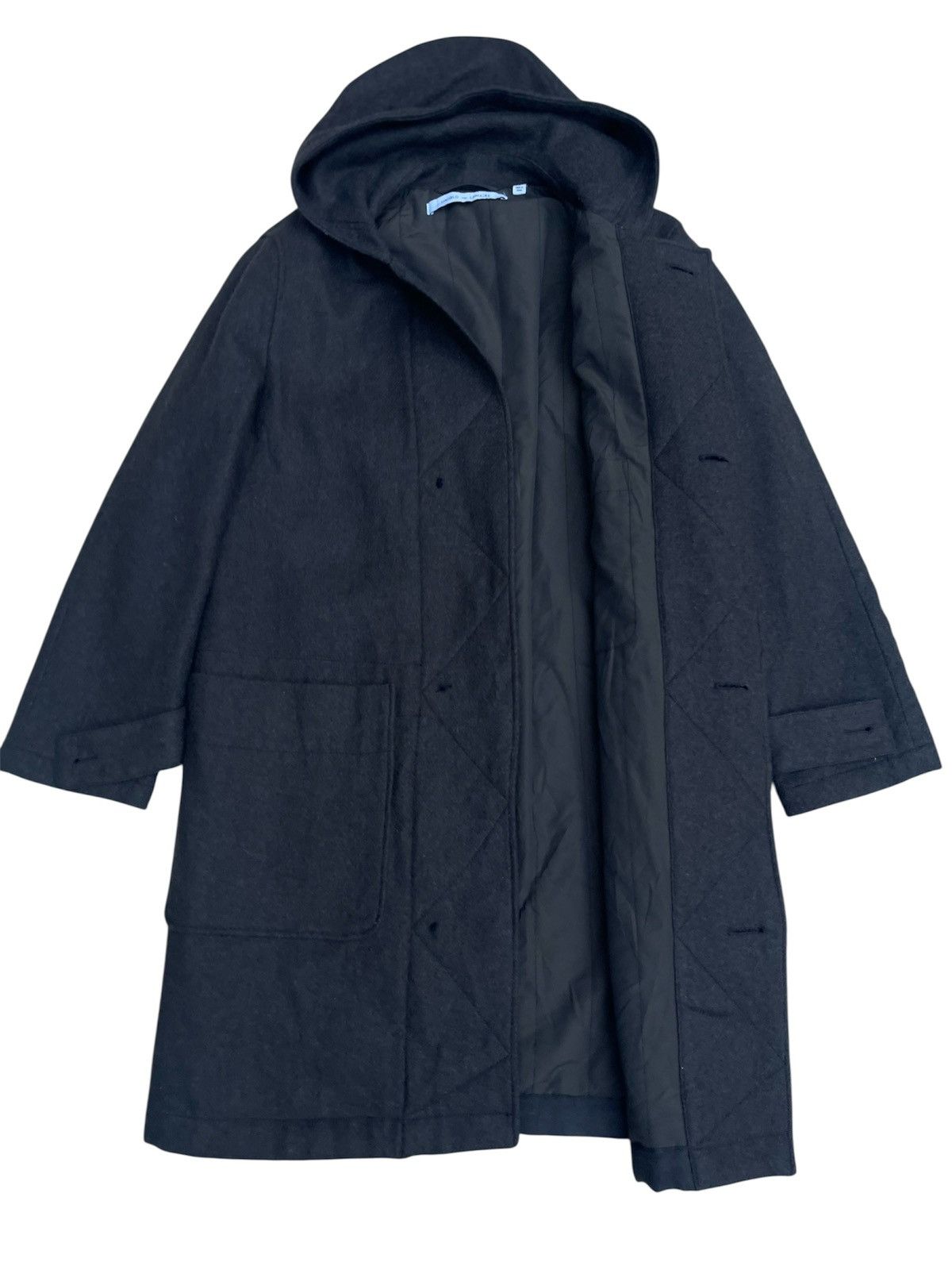 Lemaire RARE Uniqlo Lemaire Collaboration Hooded Wool Coat Jacket Size US M / EU 48-50 / 2 - 2 Thumbnail