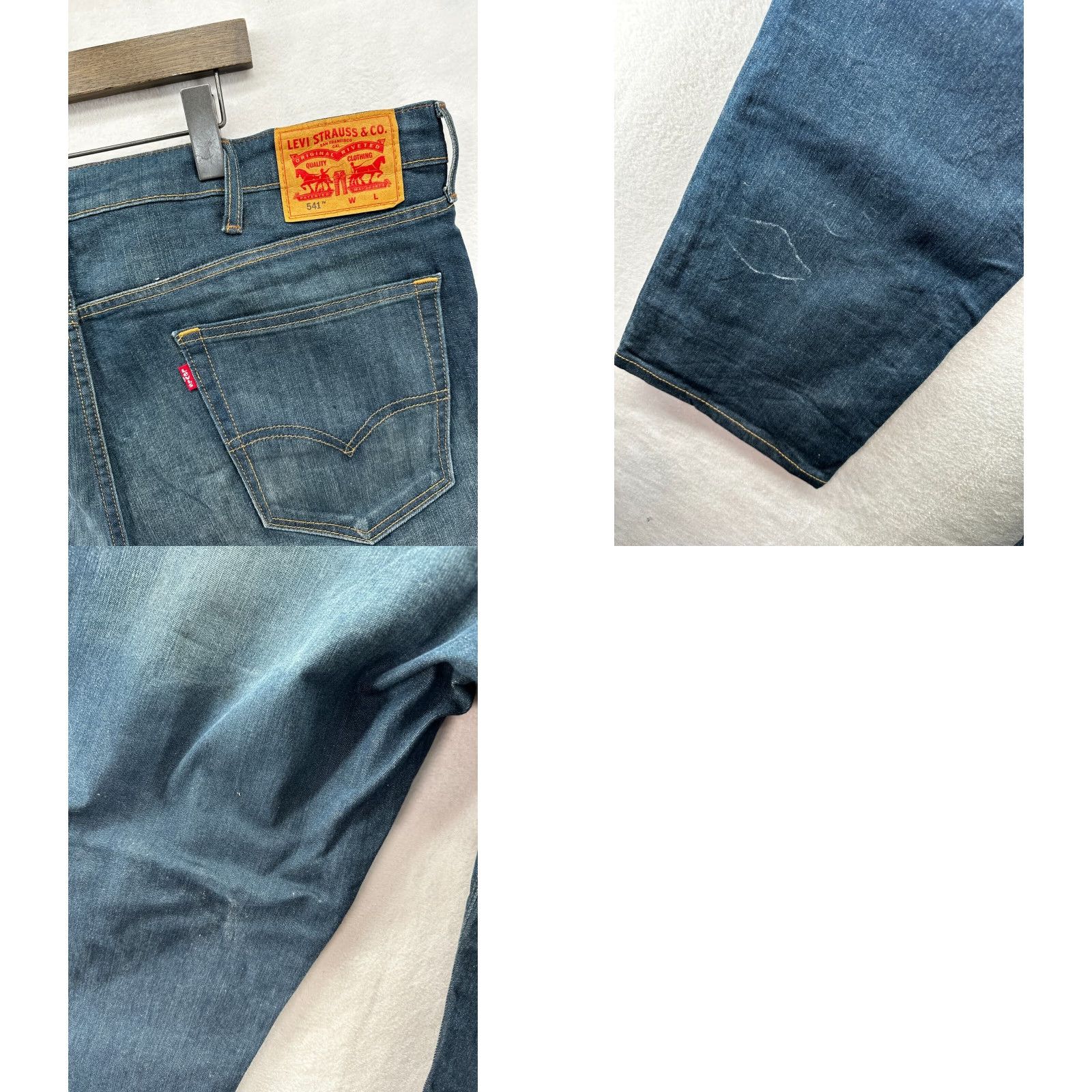 Levi's Levi's 505 Jeans Men 40x30 Blue Regular Fit Straight Cotton Vintage Fade Wash Size US 40 / EU 56 - 9 Thumbnail