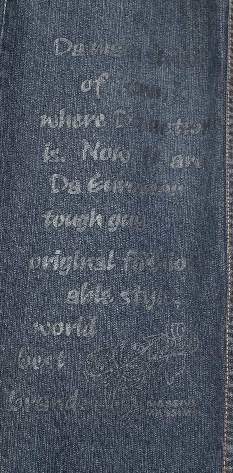 Massive Massive Massimo Blackhole HipHop Baggy Jeans Pants Size US 29 - 15 Thumbnail