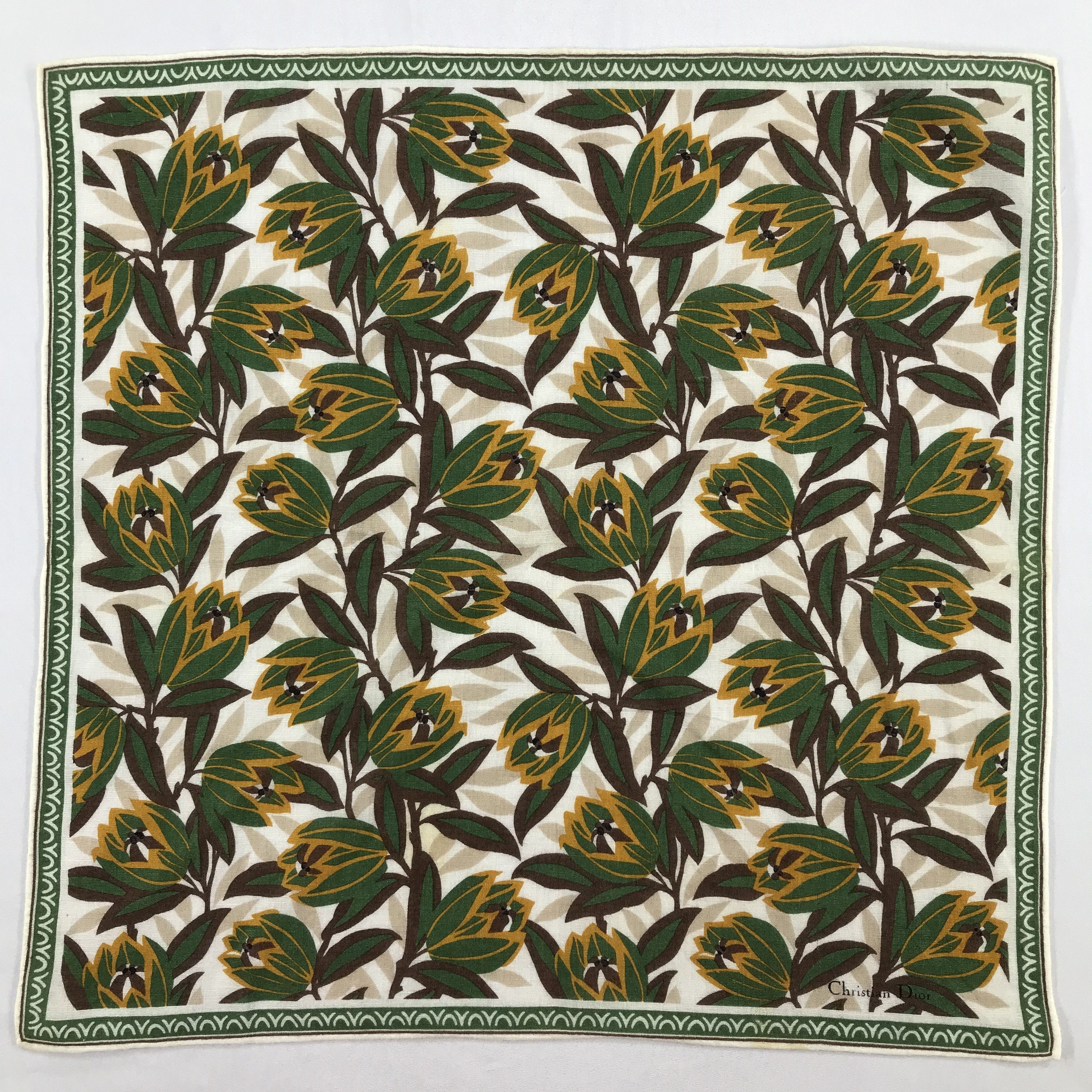 Vintage Christian Dior Bandana / Handkerchief / Neckerchief - S2050 Size ONE SIZE - 1 Thumbnail