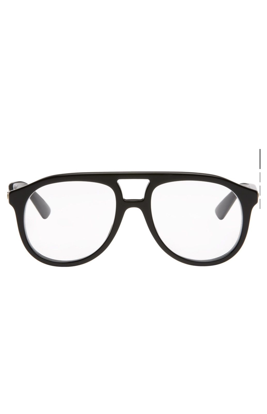 Gucci GUCCI Aviator Eyeglasses with non-prescription lenses Size ONE SIZE - 2 Thumbnail