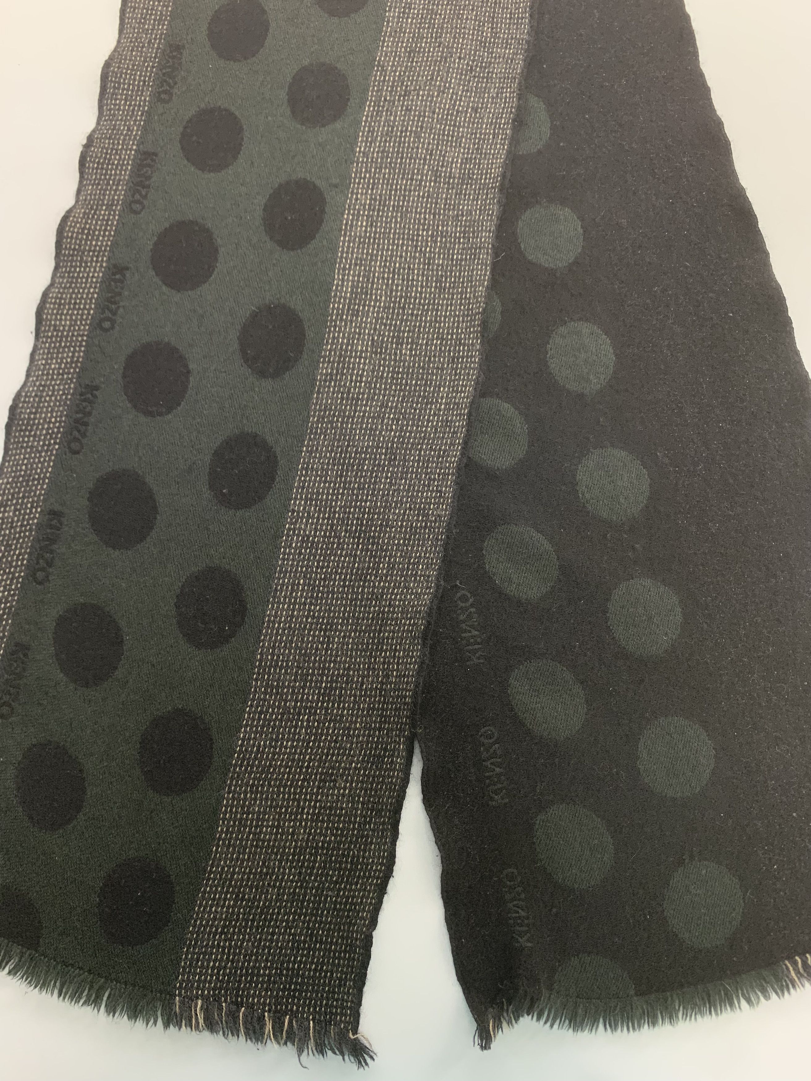Kenzo Kenzo Scarf Wool Muffler Neck Wrap BL3098 Size ONE SIZE - 3 Thumbnail