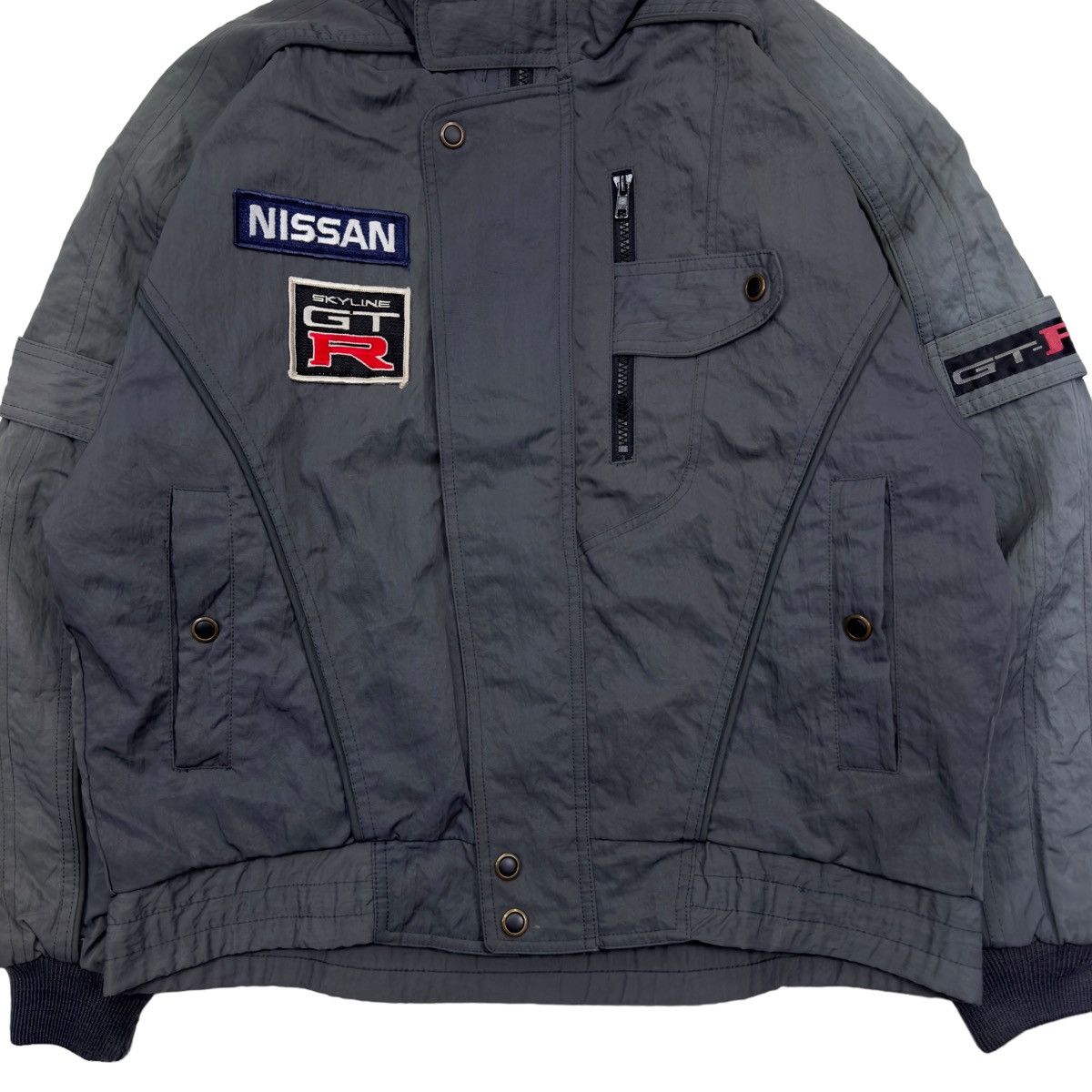 Other 1980s Vintage Nissan Skyline GTR Sunfade Boxy Fit Jacket Size US L / EU 52-54 / 3 - 4 Thumbnail