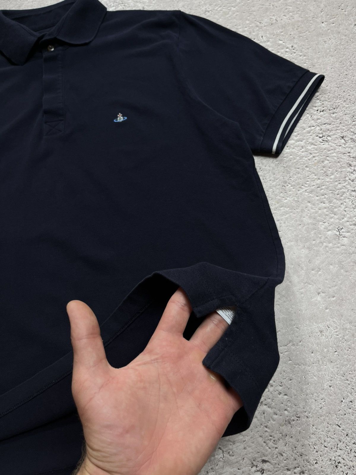 Vivienne Westwood Vivienne Westwood Navy Polo Shirt Size XXL Size US XXL / EU 58 / 5 - 5 Thumbnail