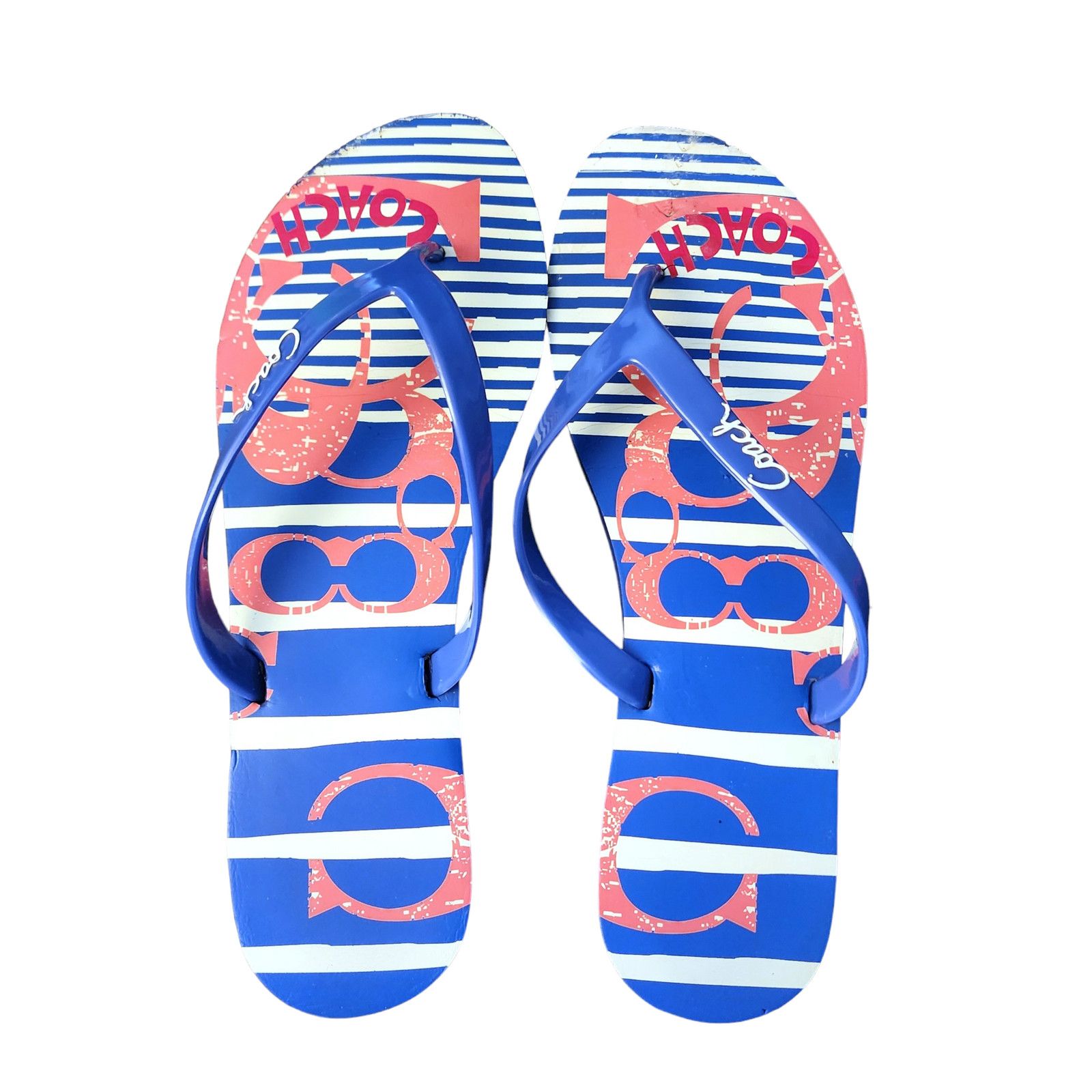 Coach Coach Kali Jelly/Popular Nautical Striped Size 10B Flip Flop Size US 10 / IT 40 - 1 Thumbnail