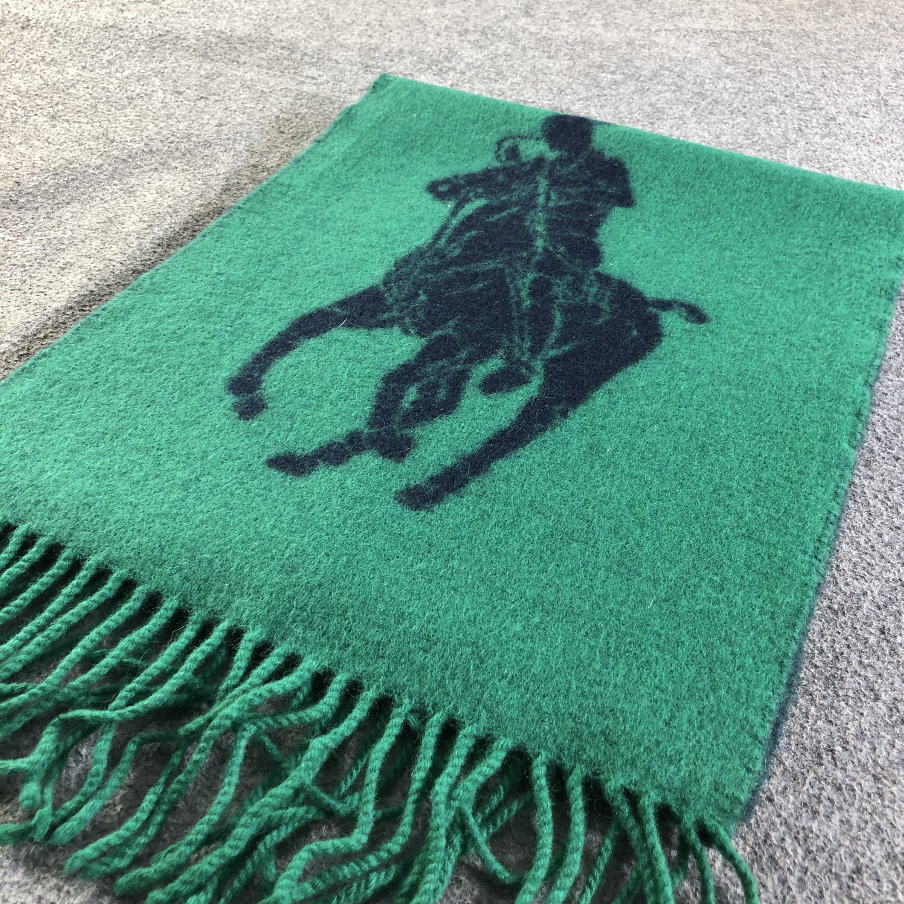 Polo Ralph Lauren Polo Ralph Lauren Big Logo Wool Scarf Muffler V2014 Size ONE SIZE - 3 Thumbnail