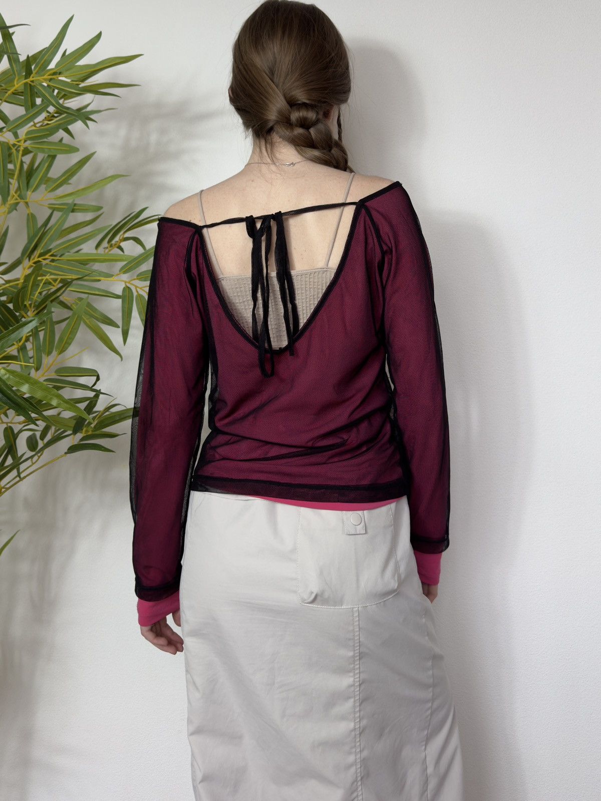 Vintage WAGGON BUTTERFLY MESH TERMO LONG SLEEVE Size M / US 6-8 / IT 42-44 - 4 Thumbnail