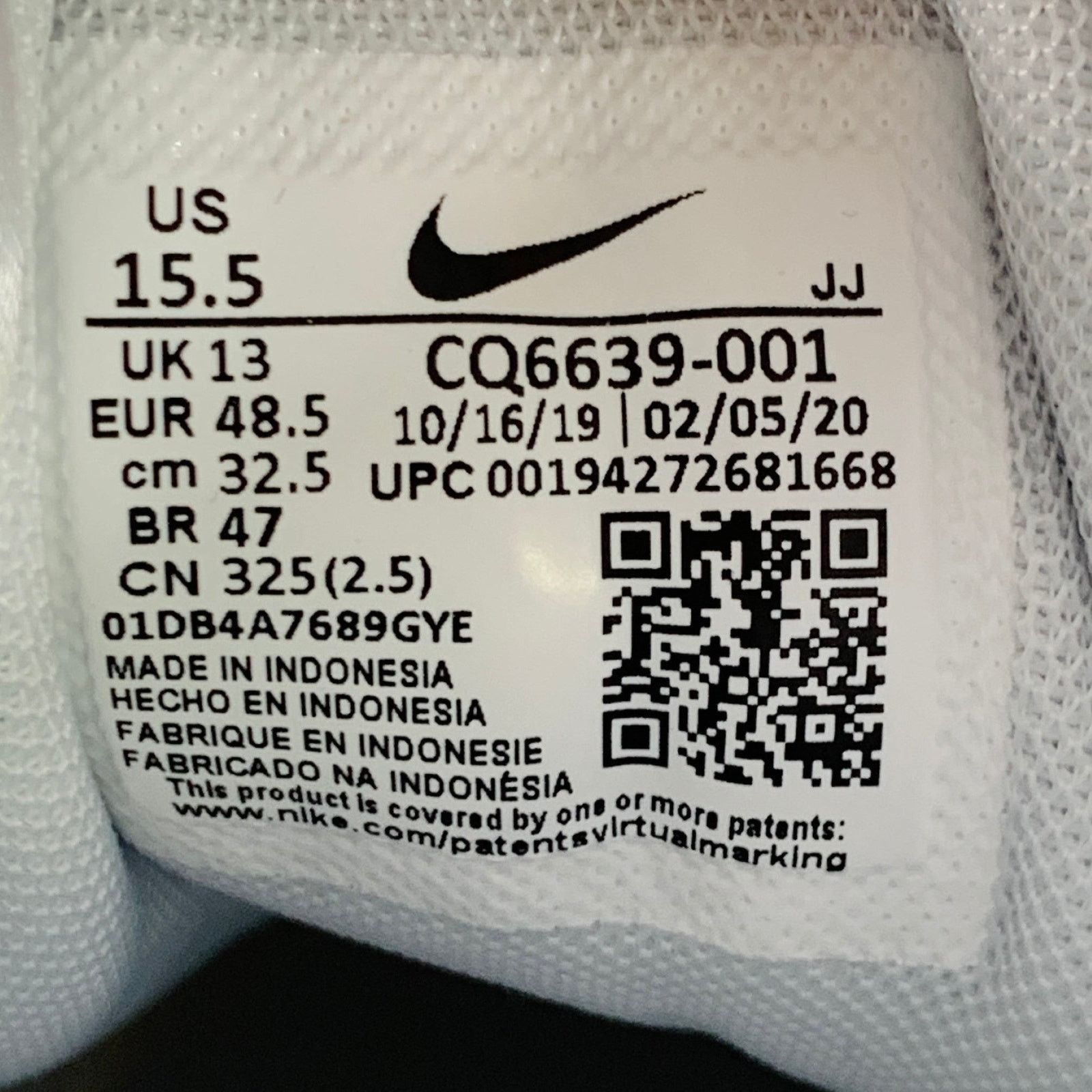 Nike NIKE Size 15.5 Silver Metallic Low Top Sneakers Size US 15 / EU 48 - 8 Thumbnail