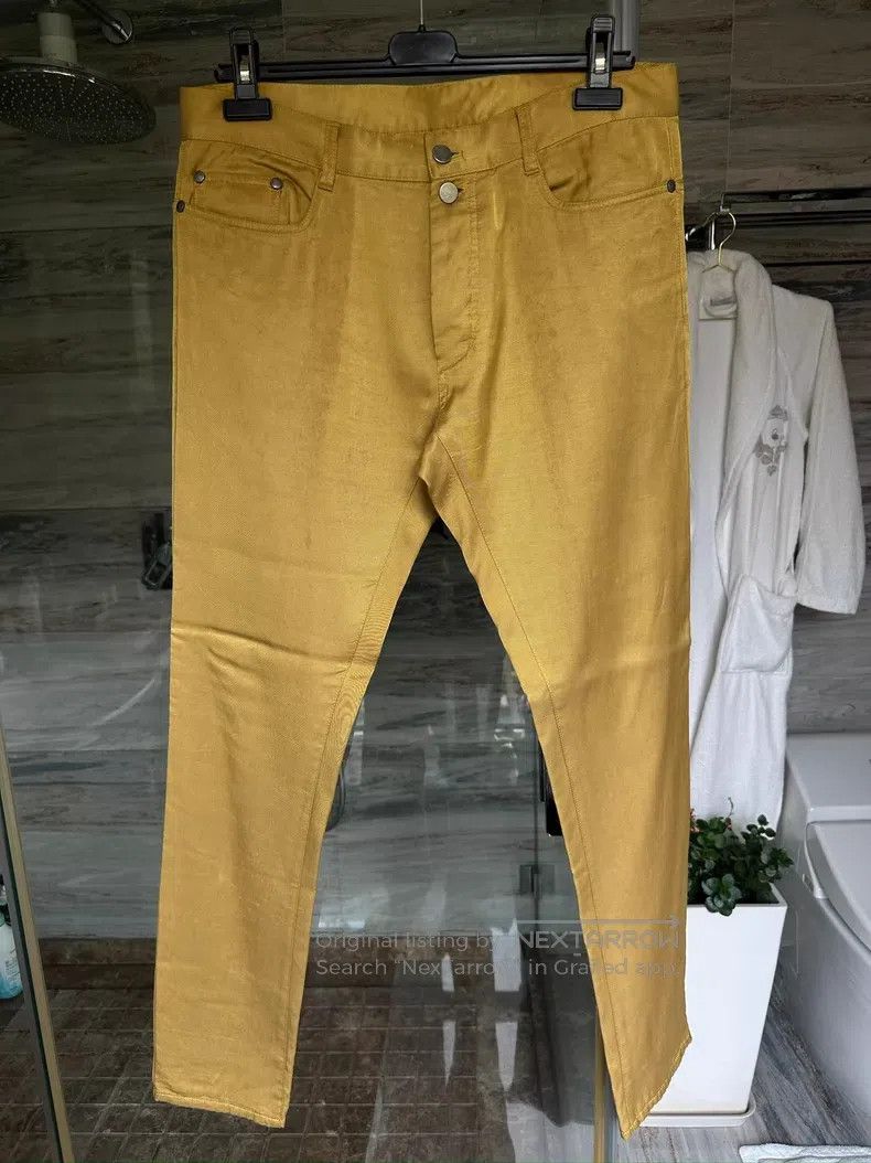Ann Demeulemeester Ann Demeulemeester size M Gold thread blended fabric pants Size 22" - 1 Thumbnail