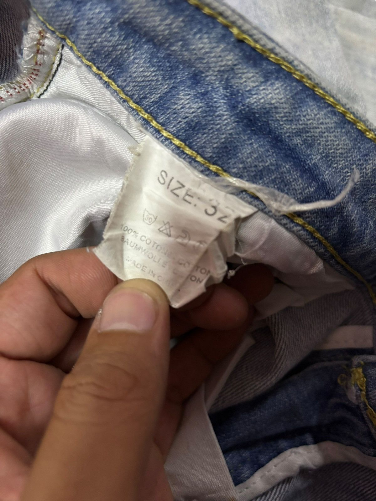 Dsquared2 Vtg Dsquared2 Selvedge Distressed Jeans Size US 32 / EU 48 - 10 Thumbnail