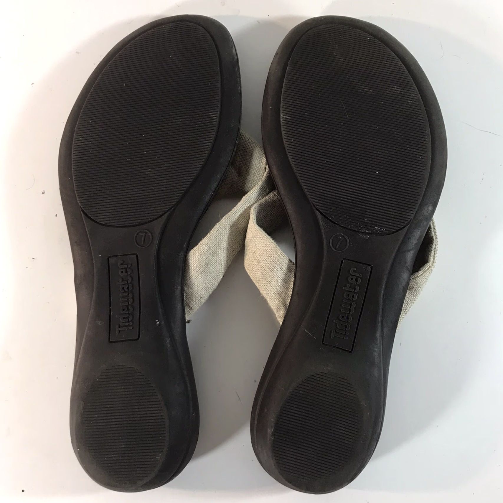Vintage Tidewater Beige Flip Flops Womens Size 7 Casual Lightweight Comfort Size US 7 / IT 37 - 3 Thumbnail