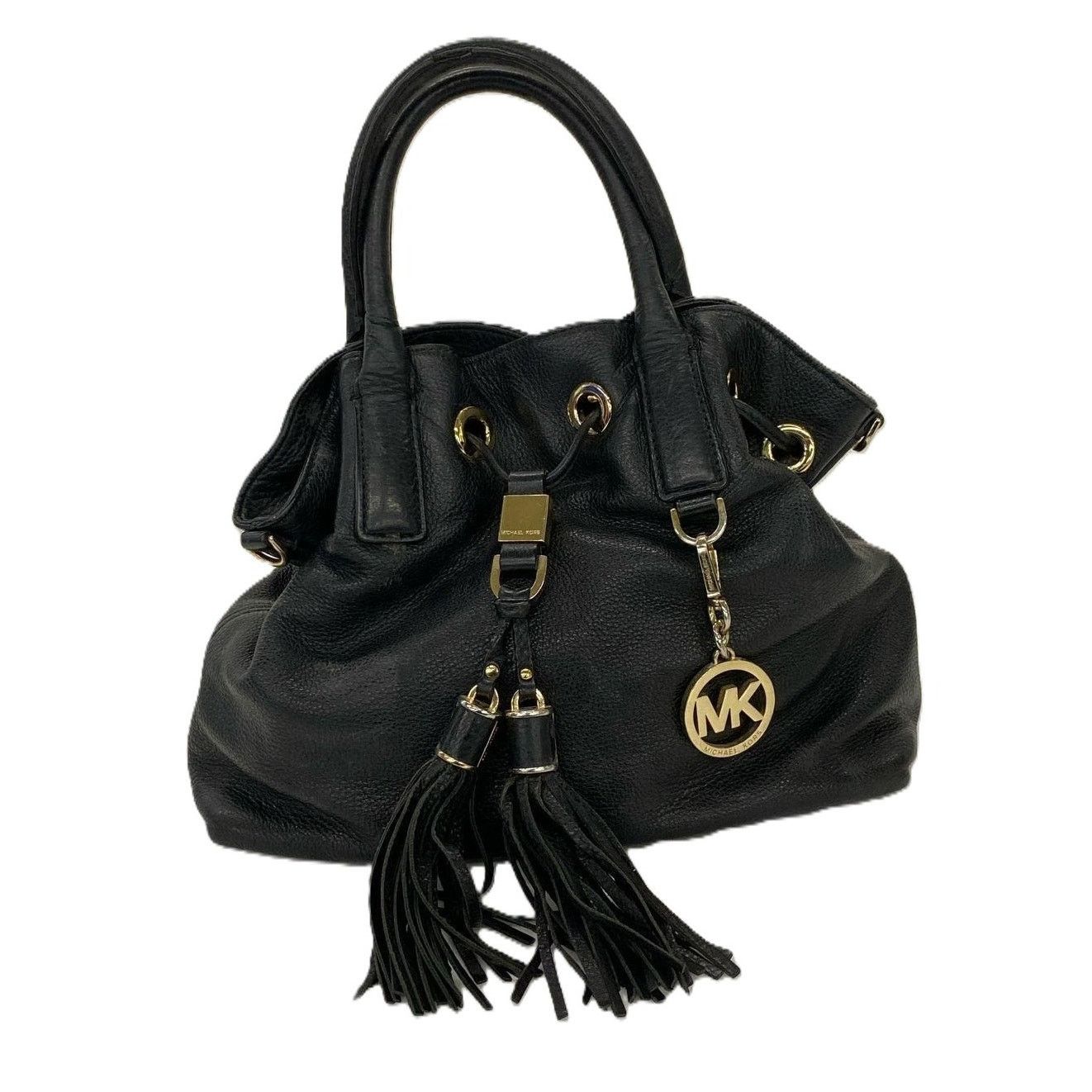 Michael Kors Michael Kors Distressed Pebbled Leather Tassel Hobo Satchel Size ONE SIZE - 1 Thumbnail