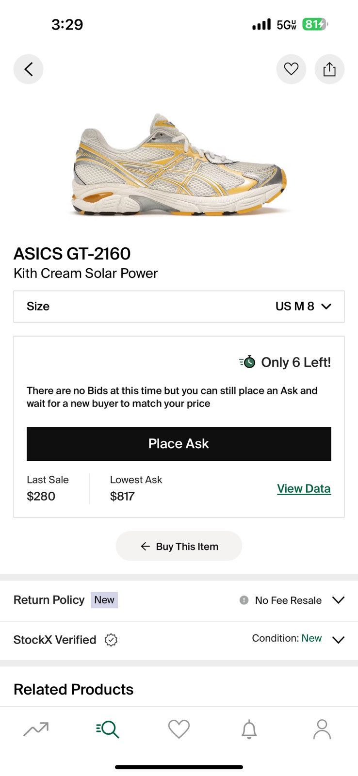 Asics × Kith Kith x ASICS GT-2160 Size US 8 / EU 41 - 6 Thumbnail
