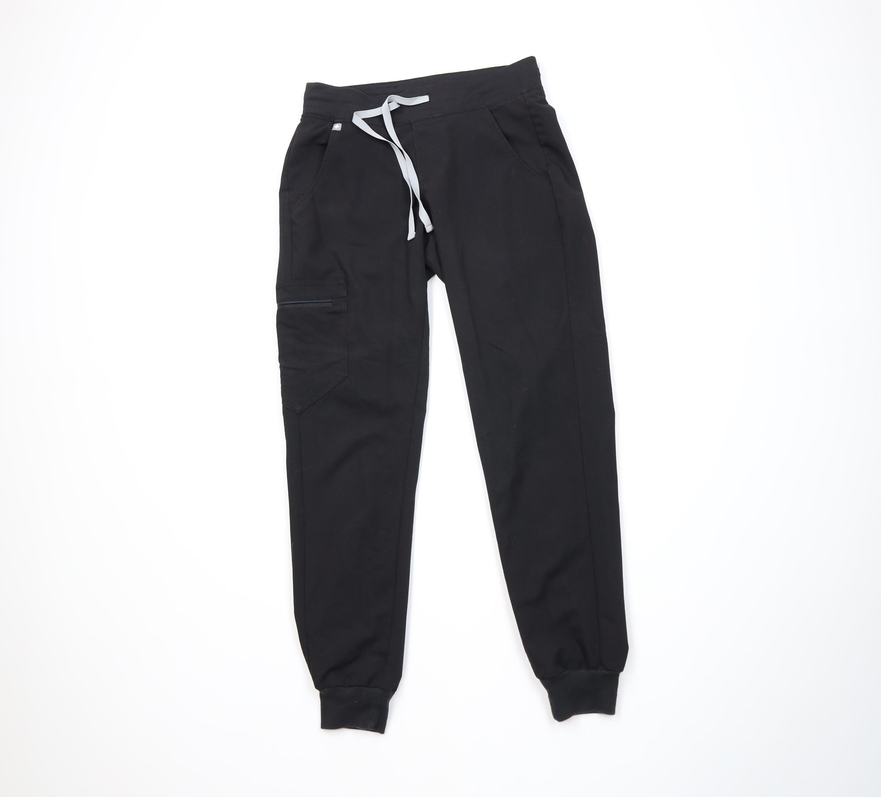 Vintage FIGS Collection Cuffed Nurse Scrubs Joggers Pants Black Size 26" / US 2 / IT 38 - 1 Thumbnail