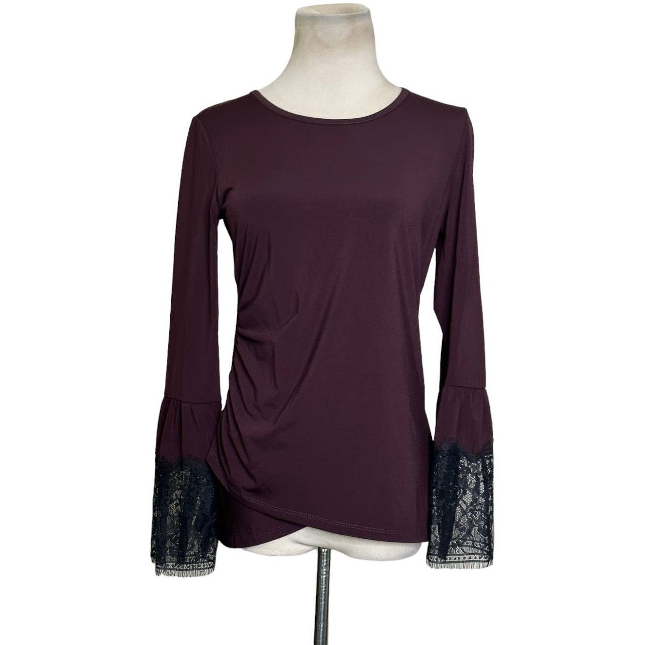 KOBI HALPERIN KOBI Aubergine Miley Long Sleeve Blouse size Small Size S / US 4 / IT 40 - 11 Thumbnail