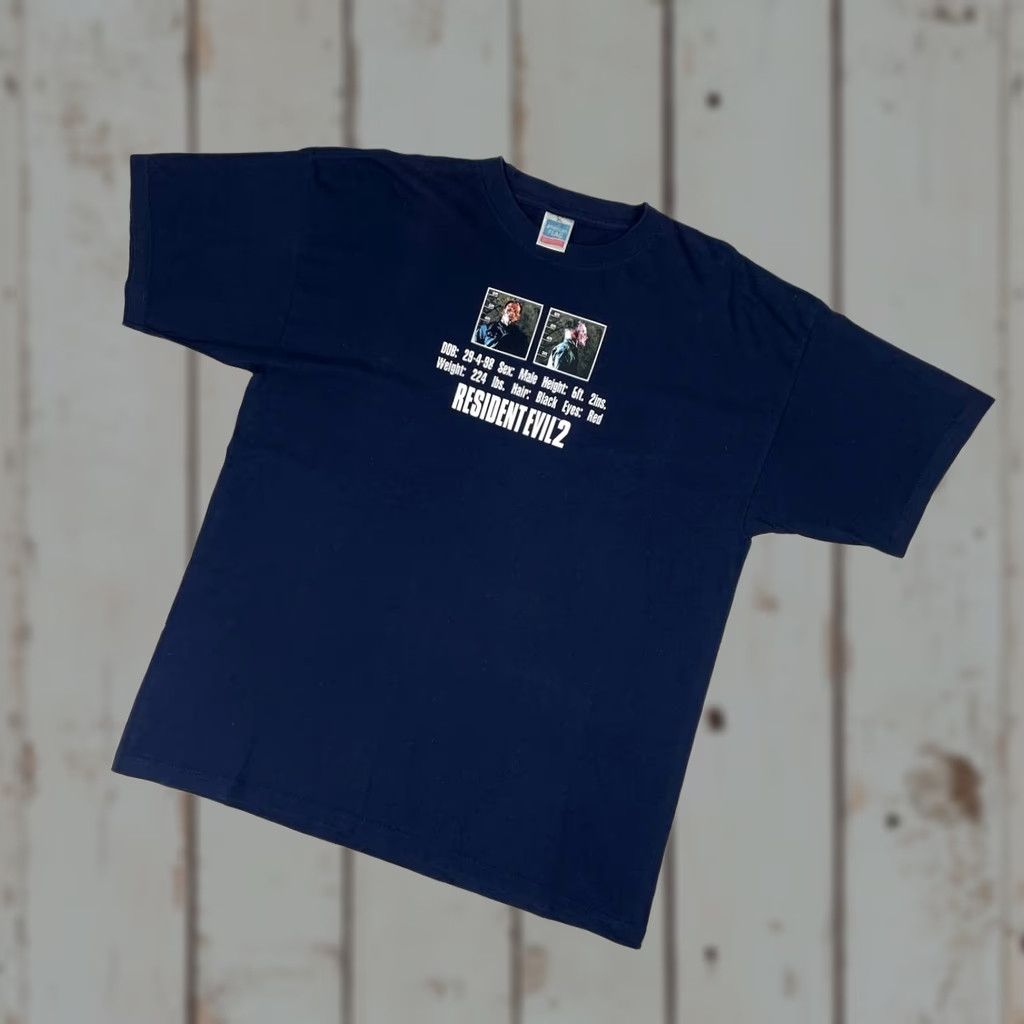 トップス 00s Resident Evil OUTBREAK T-shirt Vintage Vintage 2003 Resident Evil Outbreak PS2 Capcom T-shirt