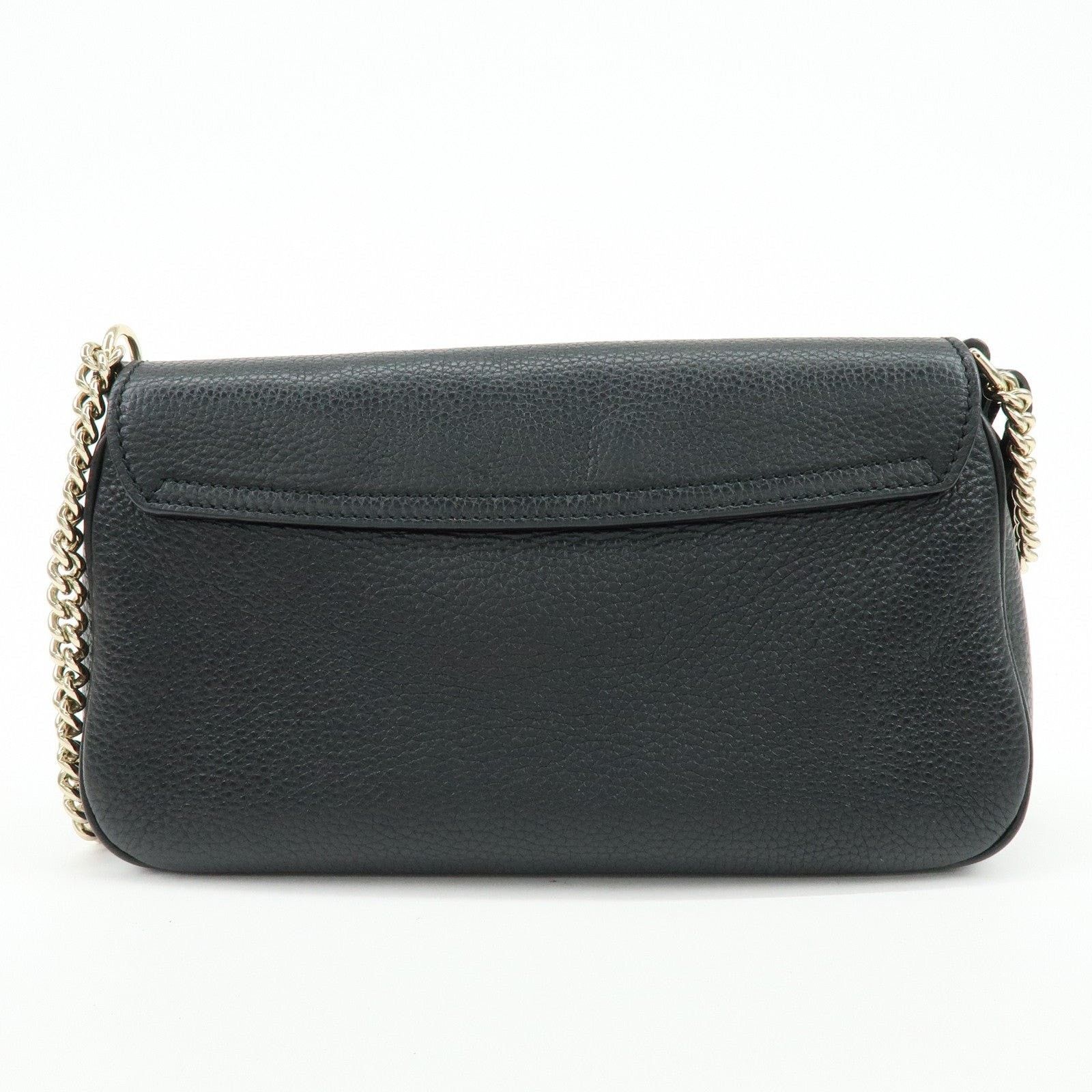 Gucci Gucci Soho Chain Crossbody Bag Leather Black Size ONE SIZE - 2 Thumbnail