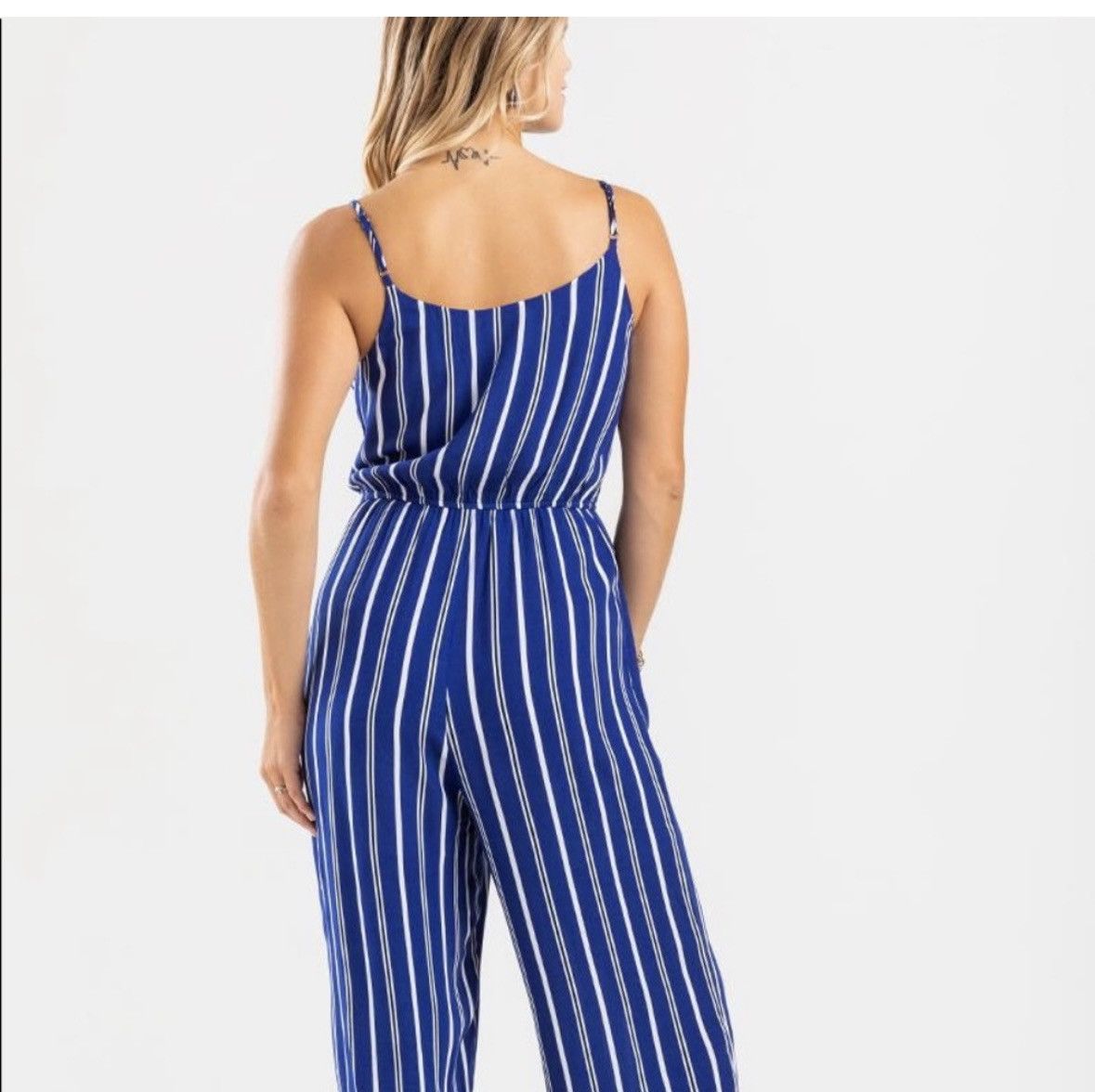 Other Mi Ami Jumpsuit Blue And White Striped Size Small Size 27" / US 4 / IT 40 - 8 Thumbnail