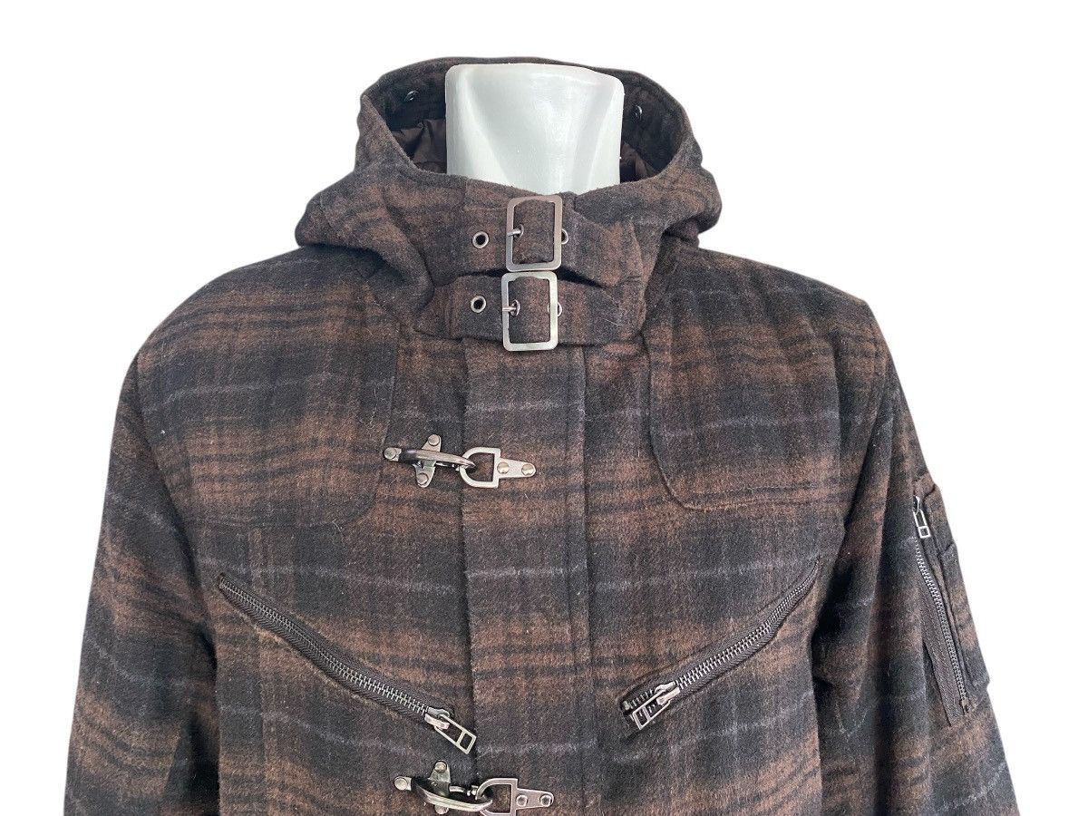 Japanese Brand Vintage CREATE BAREFOOT Plaid Wool Hoodie Jacket Size US XL / EU 56 / 4 - 11 Thumbnail