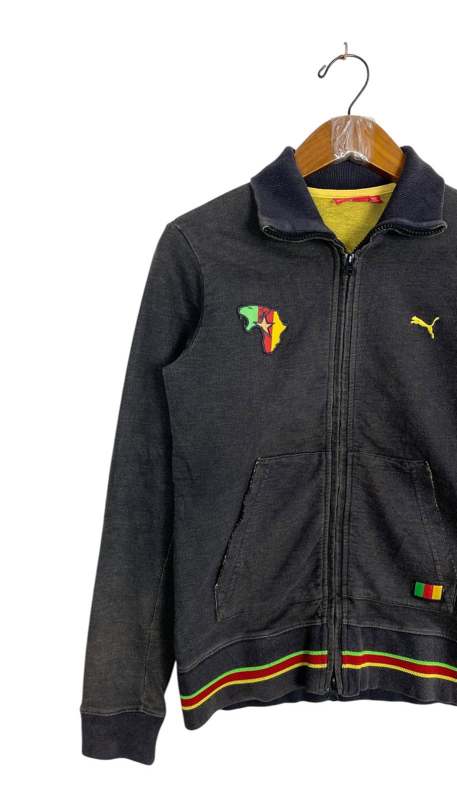 Puma Rare‼️ Puma Cameroon National Grey Slim Zip Up Size US XS / EU 42 / 0 - 2 Thumbnail