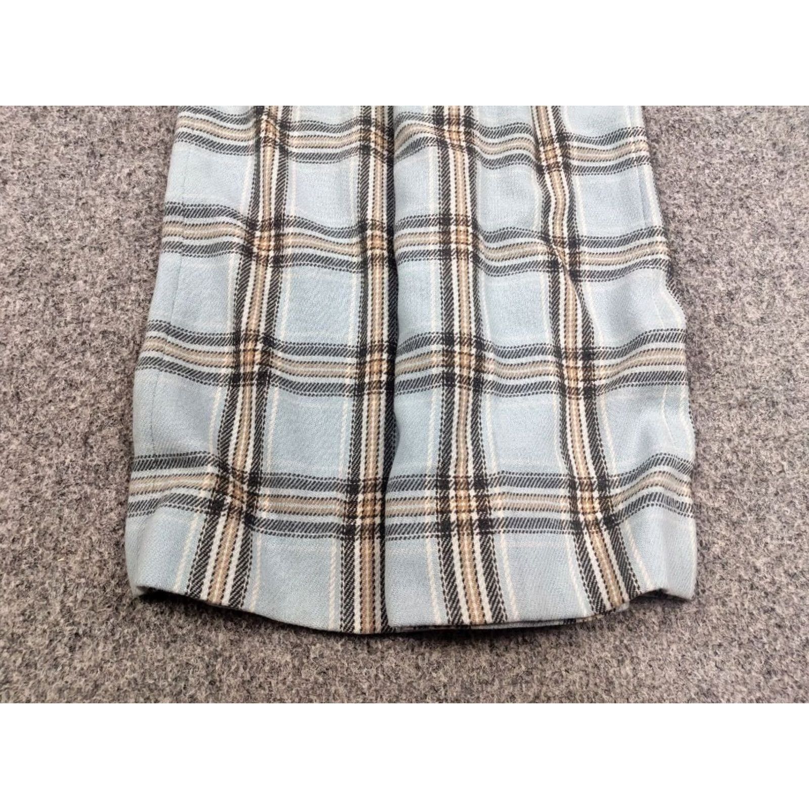 Vintage Vintage Katharine Hamnett Blue Wool Blend Trouser Pants Size 32" / US 10 / IT 46 - 6 Thumbnail