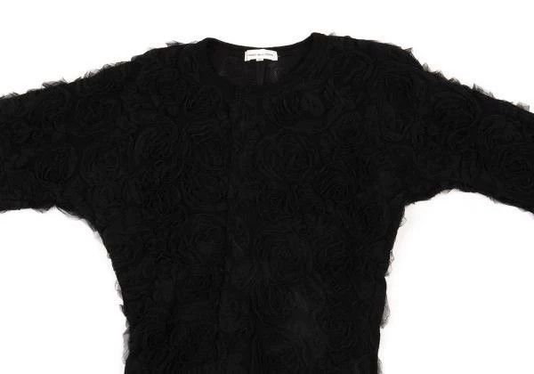 Comme des Garcons Comme Des Garcons Black Retro Rose Flower Design Top Size M / US 6-8 / IT 42-44 - 4 Thumbnail