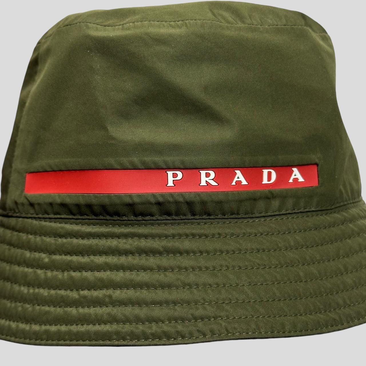 Prada Prada Linea Rossa Technical Nylon Bucket Hat - M Size ONE SIZE - 5 Thumbnail